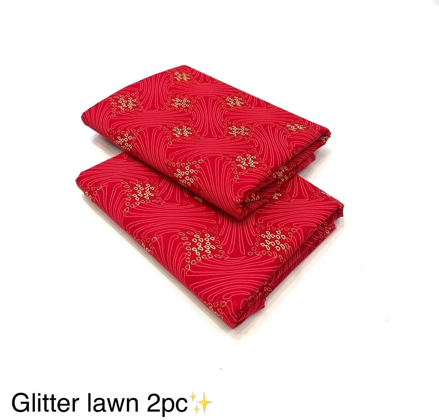 Glitter Lawn 2pc Printed Collection   Fabric Lawn 90/88