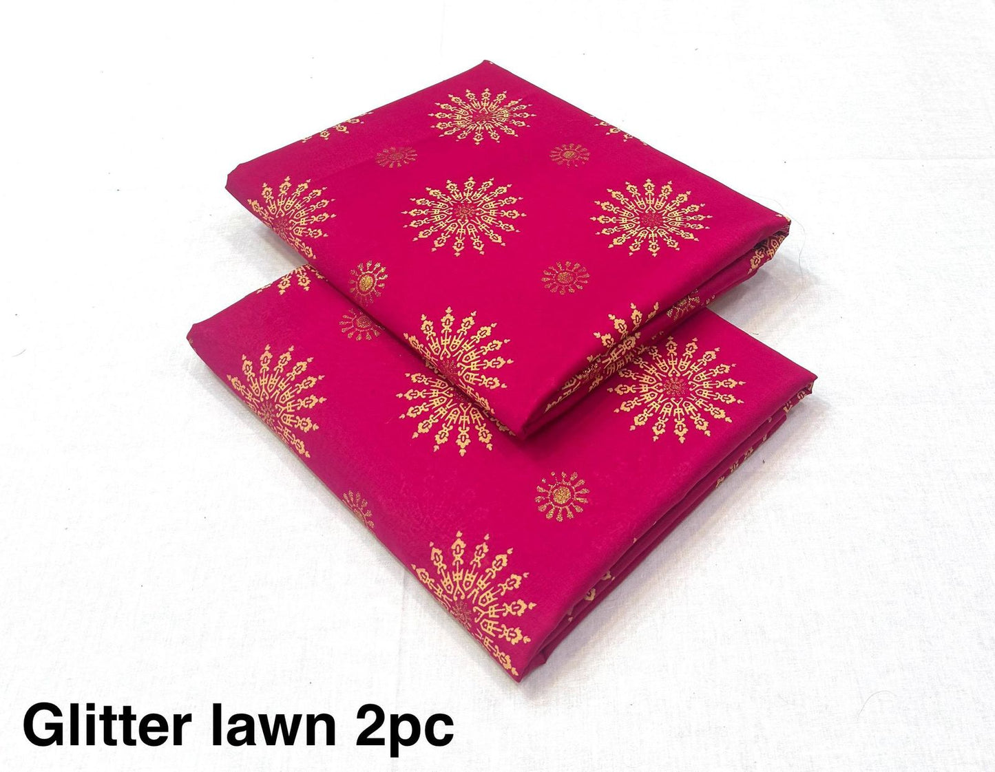 Glitter Lawn 2pc Printed Collection   Fabric Lawn 90/88