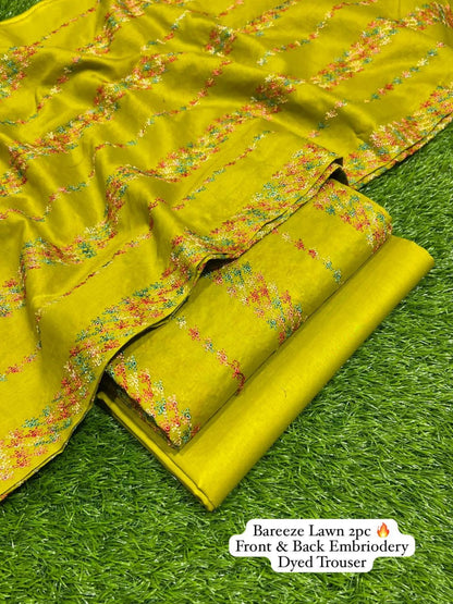 BAREEZE  Lawn Embroidery ‘ 2pc Collection