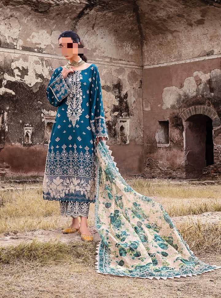 Brand :ZAINAB CHOTANI  FABRIC Lawn cotton with khaddi net digital print dupatta