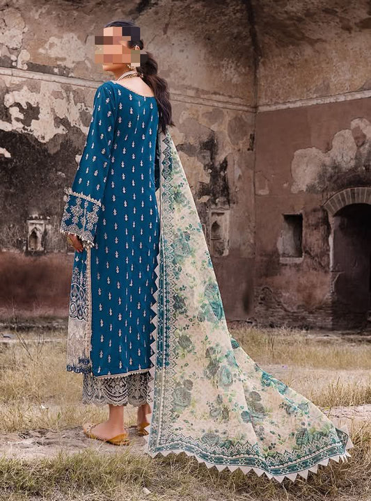 Brand :ZAINAB CHOTANI  FABRIC Lawn cotton with khaddi net digital print dupatta