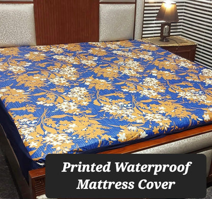 Available Designs of Fancy printed Waterproof Mattress Fitted BedSheet 💯% Waterproof Mattress Protector Bedsheet