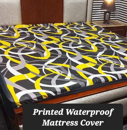 Available Designs of Fancy printed Waterproof Mattress Fitted BedSheet 💯% Waterproof Mattress Protector Bedsheet