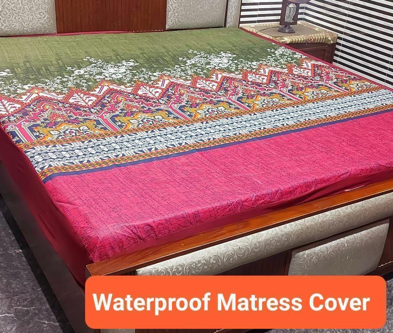 Available Designs of Fancy printed Waterproof Mattress Fitted BedSheet 💯% Waterproof Mattress Protector Bedsheet