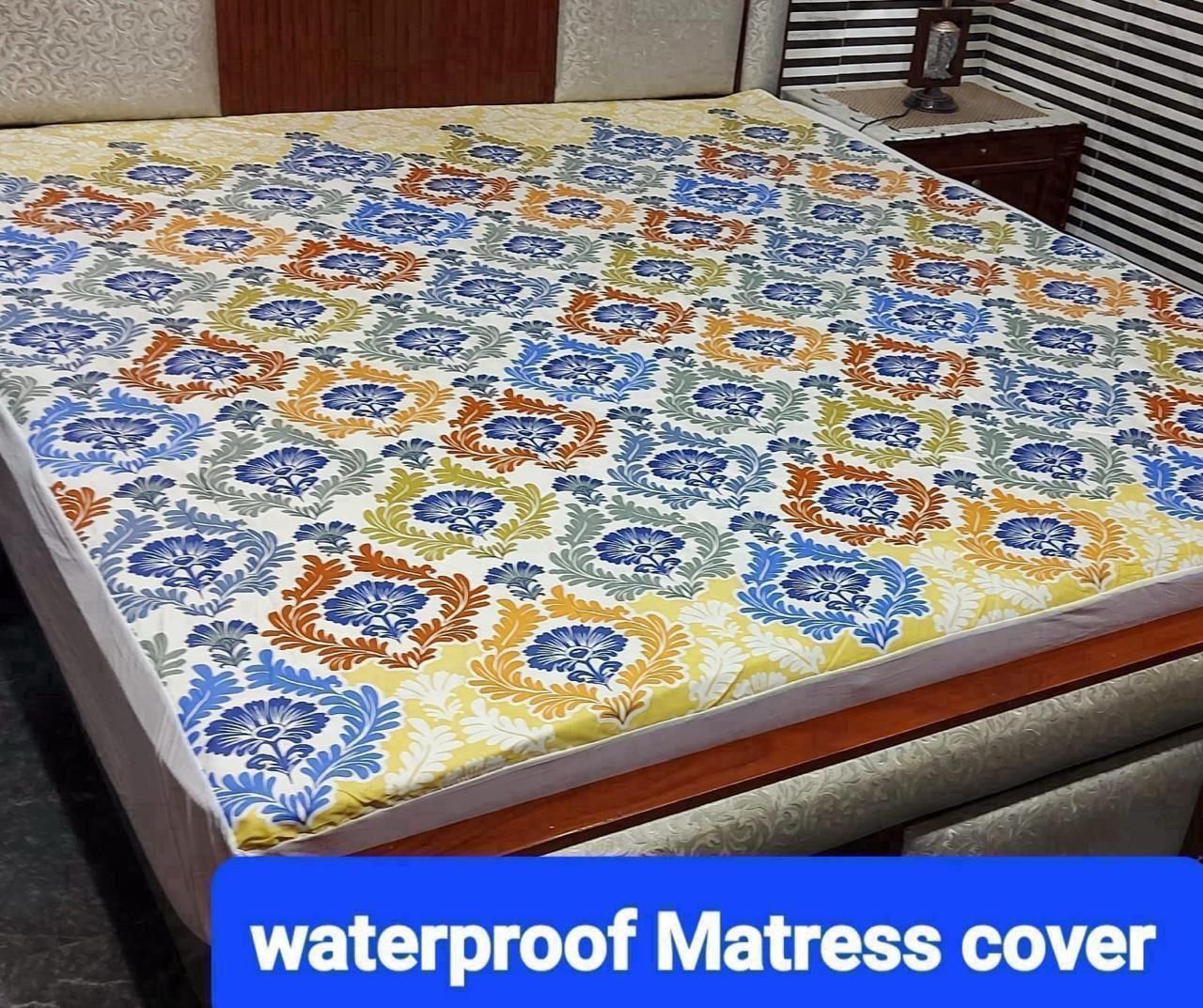 Available Designs of Fancy printed Waterproof Mattress Fitted BedSheet 💯% Waterproof Mattress Protector Bedsheet