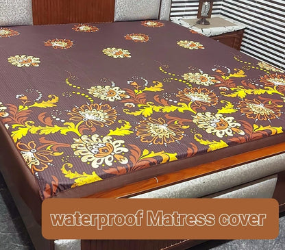 Available Designs of Fancy printed Waterproof Mattress Fitted BedSheet 💯% Waterproof Mattress Protector Bedsheet