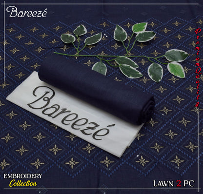 (*BAREEZE Opening     LWAN 2025)  BAREEZE Lwan EMB COLLECTION               2pc Suits