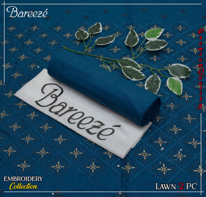 (*BAREEZE Opening     LWAN 2025)  BAREEZE Lwan EMB COLLECTION               2pc Suits