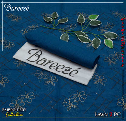 (*BAREEZE Opening     LWAN 2025)  BAREEZE Lwan EMB COLLECTION               2pc Suits