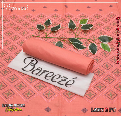 (*BAREEZE Opening     LWAN 2025)  BAREEZE Lwan EMB COLLECTION               2pc Suits