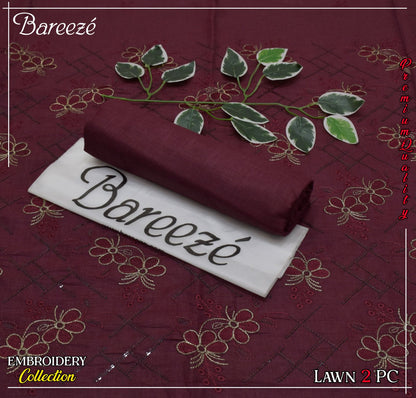 (*BAREEZE Opening     LWAN 2025)  BAREEZE Lwan EMB COLLECTION               2pc Suits