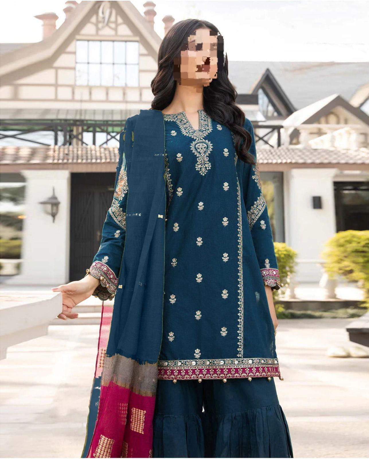 SUMMER'S COLLECTION 🌸  🟥 BRAND NAME : MARIA.B 🟨 CATEGORY : PURE LAWN 3PC EMBROIDERED  > AIRJET 90/70 LAWN EMBROIDERED COLLECTION