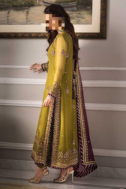 Brand:ASIM JOFA  Fabric Details:CHIFFON Suit With MALAI Trouser