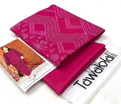 Tawakkal 2pc Embroidery Boring Lawn Collection   Fabric Lawn