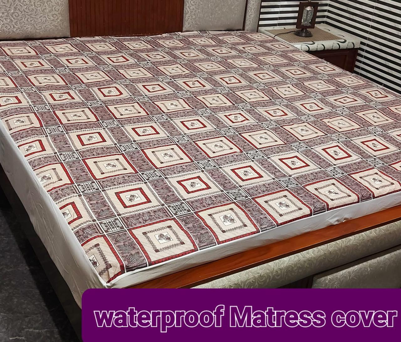 Available Designs of Fancy printed Waterproof Mattress Fitted BedSheet 💯% Waterproof Mattress Protector Bedsheet