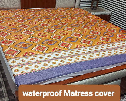 Available Designs of Fancy printed Waterproof Mattress Fitted BedSheet 💯% Waterproof Mattress Protector Bedsheet