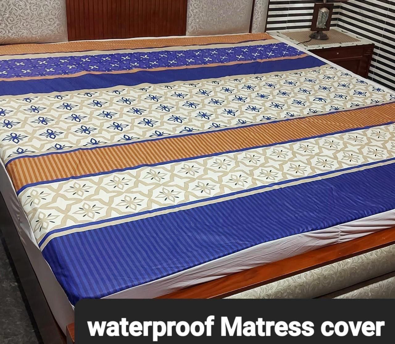 Available Designs of Fancy printed Waterproof Mattress Fitted BedSheet 💯% Waterproof Mattress Protector Bedsheet