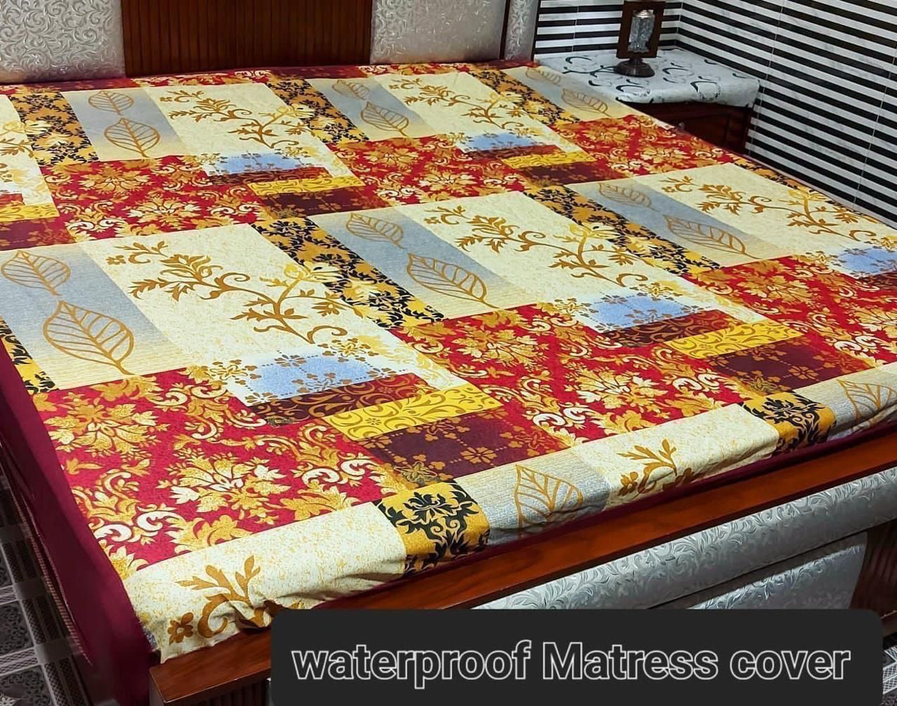 Available Designs of Fancy printed Waterproof Mattress Fitted BedSheet 💯% Waterproof Mattress Protector Bedsheet