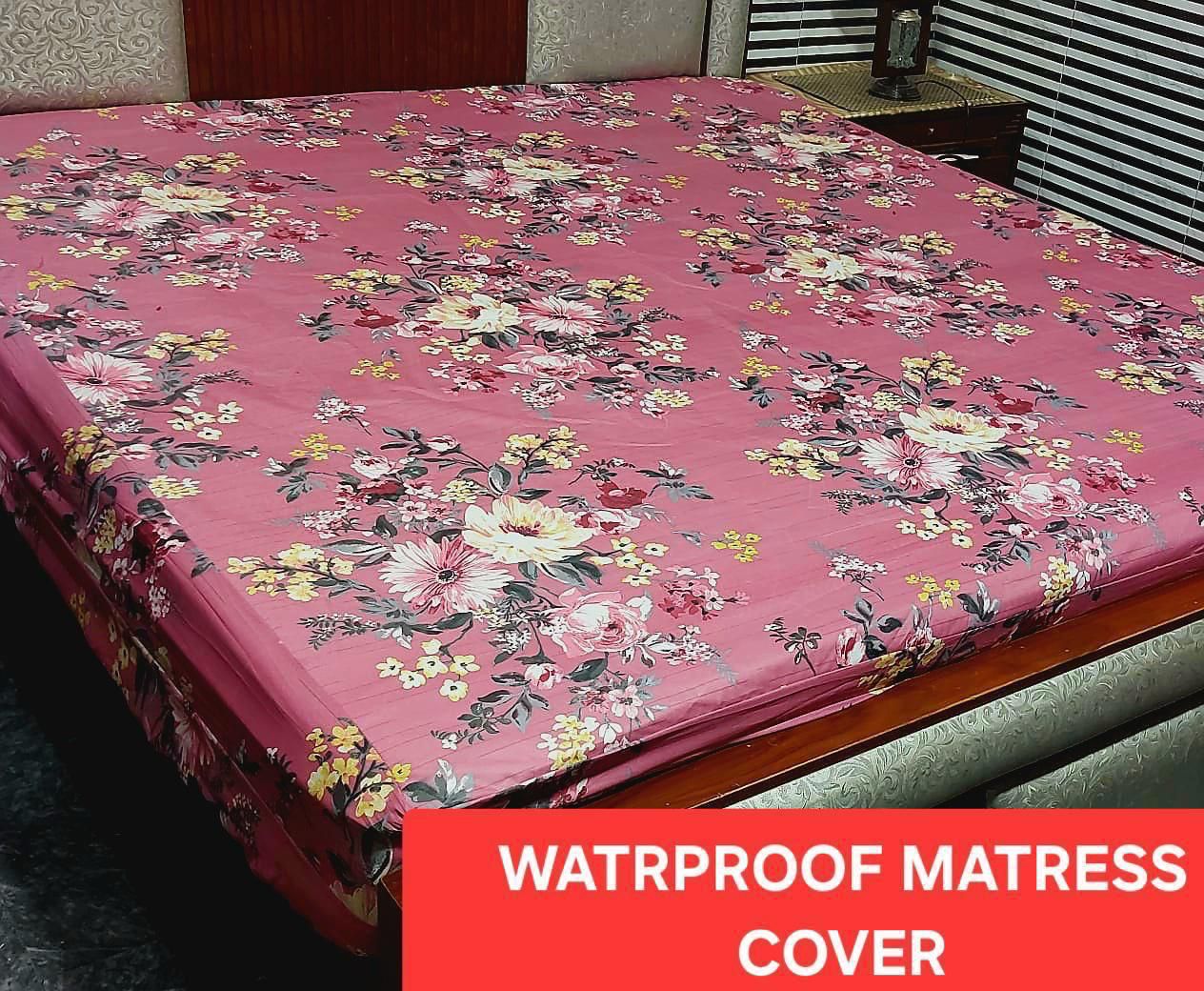 Available Designs of Fancy printed Waterproof Mattress Fitted BedSheet 💯% Waterproof Mattress Protector Bedsheet