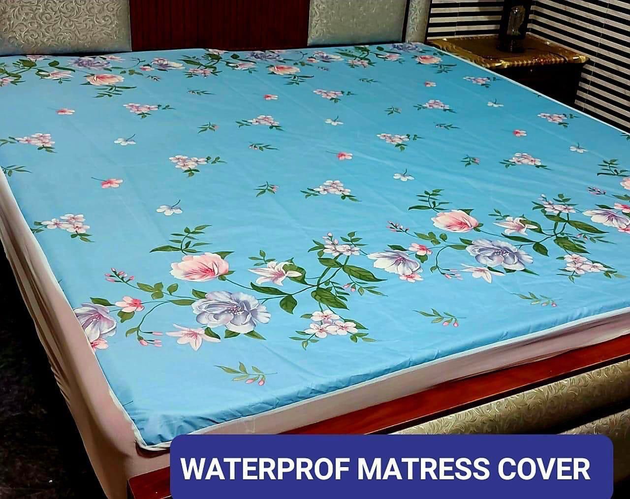 Available Designs of Fancy printed Waterproof Mattress Fitted BedSheet 💯% Waterproof Mattress Protector Bedsheet