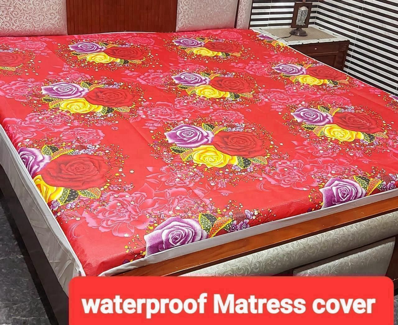 Available Designs of Fancy printed Waterproof Mattress Fitted BedSheet 💯% Waterproof Mattress Protector Bedsheet