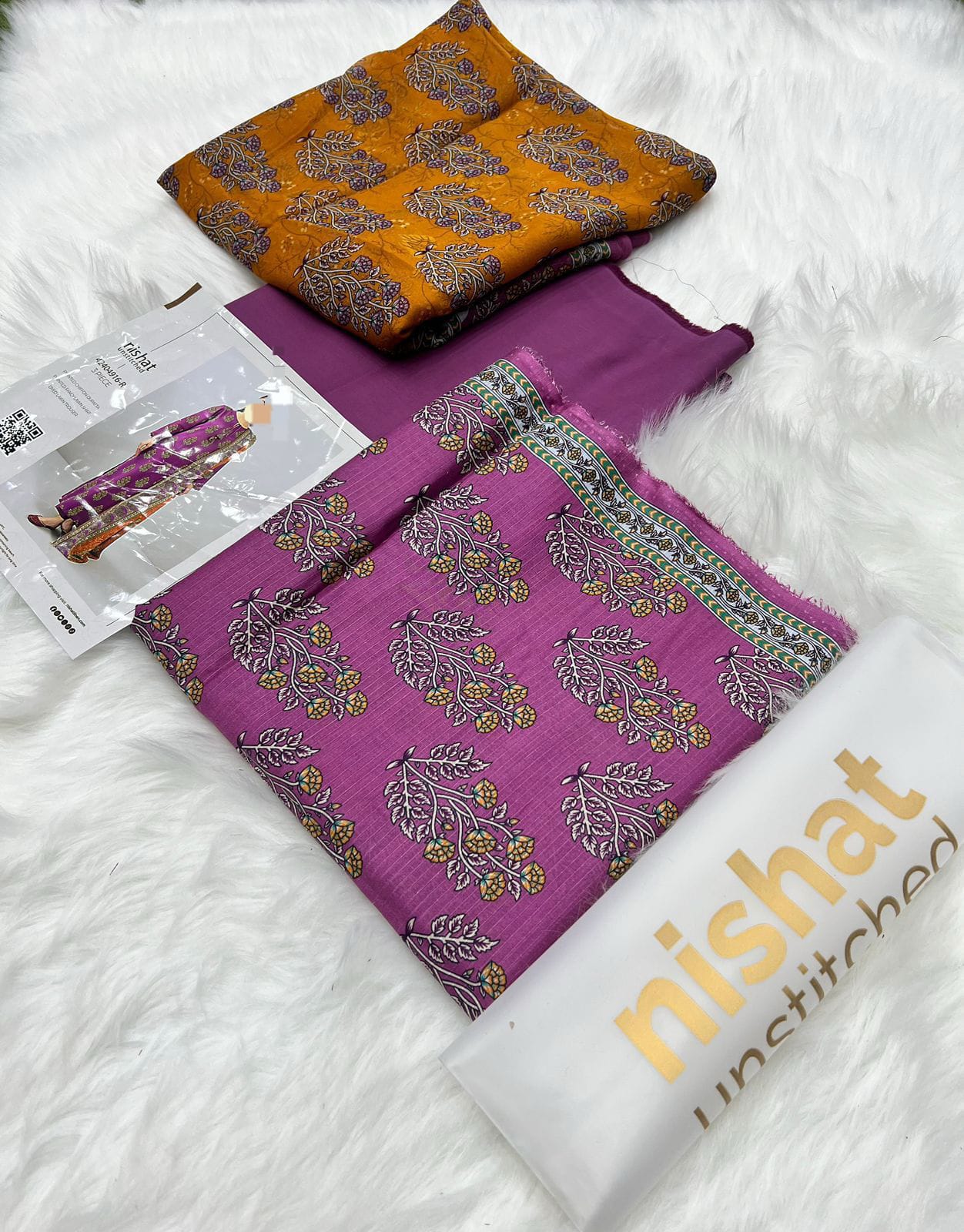 Nisha By Nishat 💯 Original 3pc Printed  lawn Collection    Nishat 💯 percent