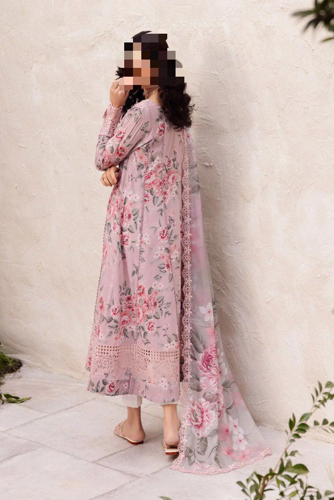 BRAND:IZNIK lawn printed patch work unstiched 3pc