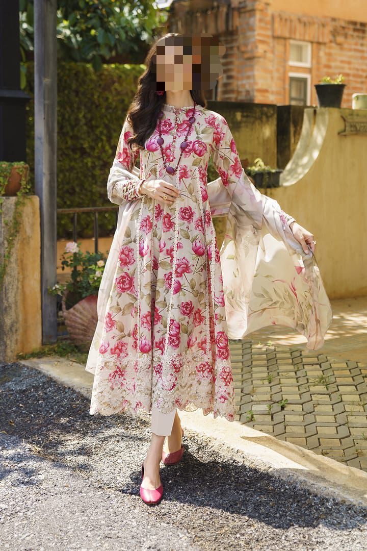 Brand :IZNIK   Fabric Details :  Lawn & Chiffon duppatta