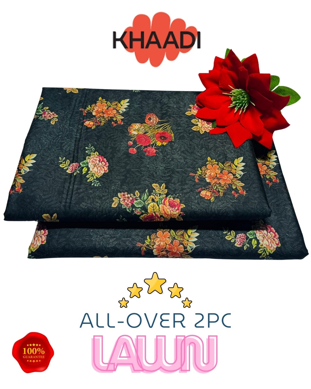 Brand Name KHAADI (PREMIUM LAWN)  SHIRT:  Lawn 90/70 TROUSER: Lawn 90/70     🔥100 % GUARANTEED Stuff🔥       By Pcs : 2 Pcs