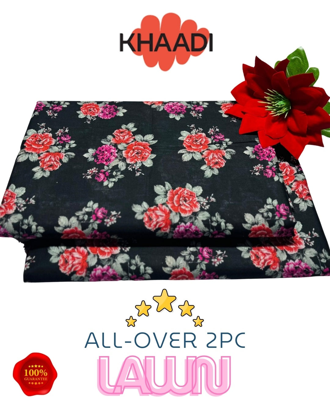 Brand Name KHAADI (PREMIUM LAWN)  SHIRT:  Lawn 90/70 TROUSER: Lawn 90/70     🔥100 % GUARANTEED Stuff🔥       By Pcs : 2 Pcs