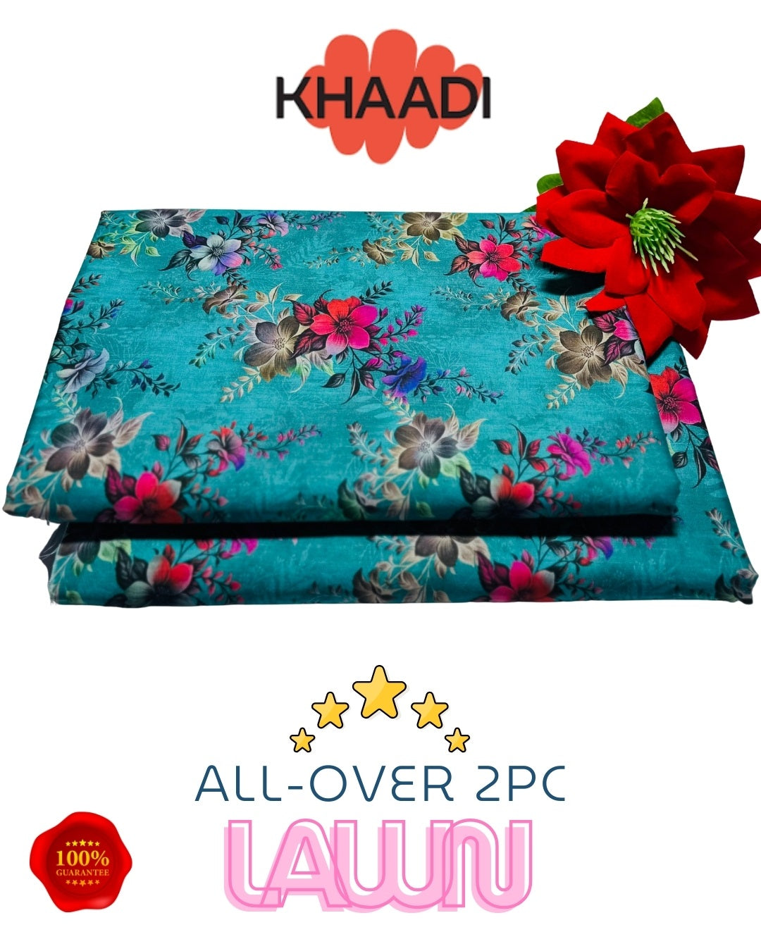 Brand Name KHAADI (PREMIUM LAWN)  SHIRT:  Lawn 90/70 TROUSER: Lawn 90/70     🔥100 % GUARANTEED Stuff🔥       By Pcs : 2 Pcs