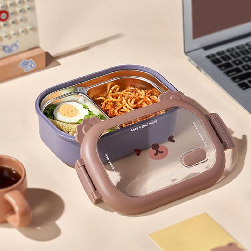 Lunch Box Stainless Steel Double Sided Lock