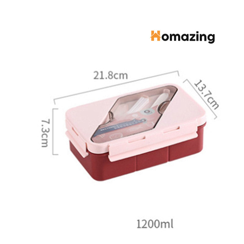 Lunch Box 2 Compartment With Spoon