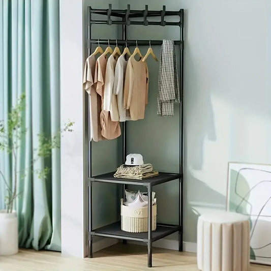 3 Layer Corner Clothes Rack