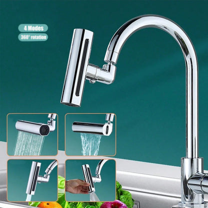 4 Modes Faucet Waterfall Outlet Splash