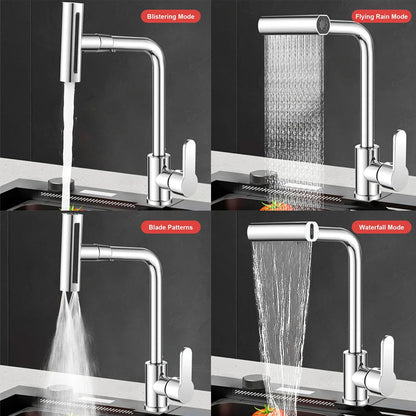 4 Modes Faucet Waterfall Outlet Splash