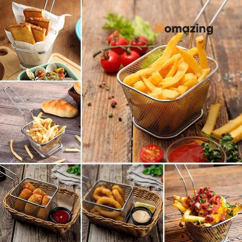 Mini Fry Basket Stainless Steel