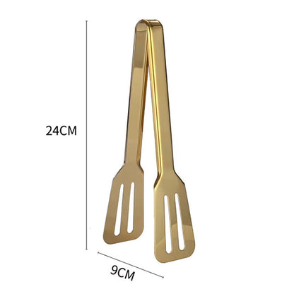 Stainless Steel Golden Food Tong