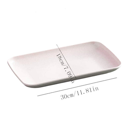 Grey Ceramic Serving Platter Pack Of 4Pcs