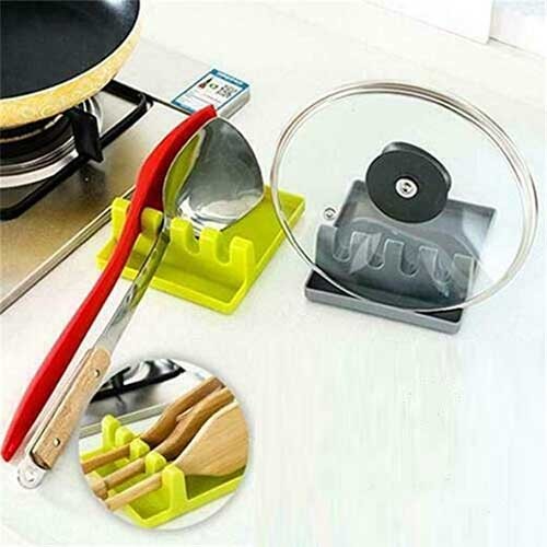 Kitchen Utensil Rest - Spoon & Lid Holder