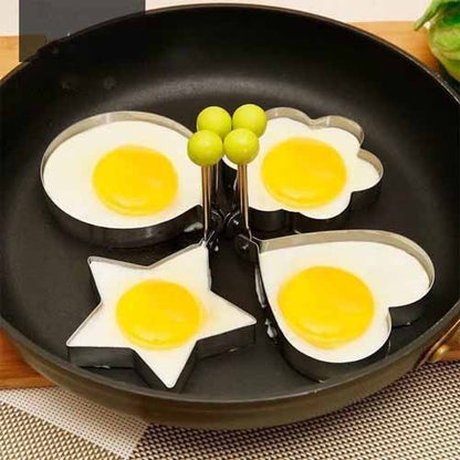 Egg Molds Stainless Steel 4 Pcs Set For Kitchen