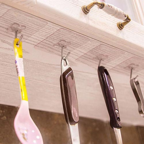 10 Pcs Adhesive Wall Hooks