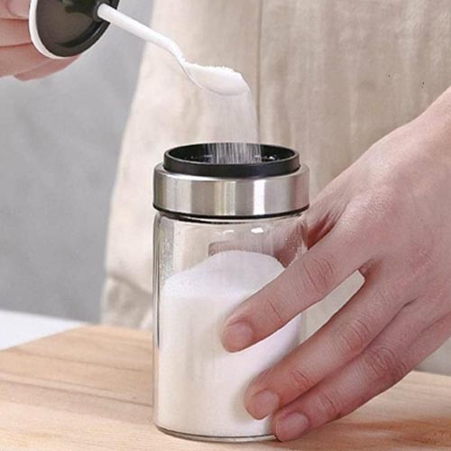 Kitchen Condiment Jar With Spoon