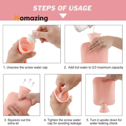 Silicone Hot Water Bottle Bag For Pain