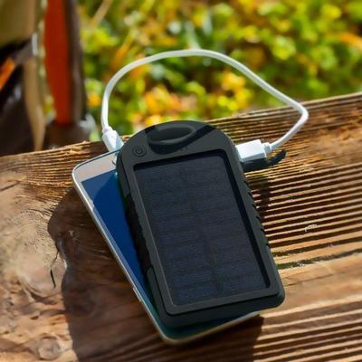 Solar Power bank 10,000mAh, Black