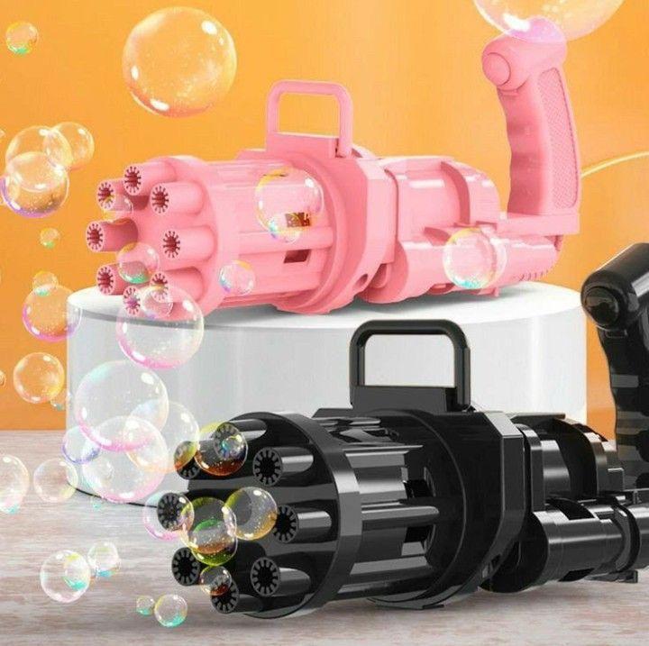 Electric Drive Bubble Gun for Kids - Pink - 1 Pc