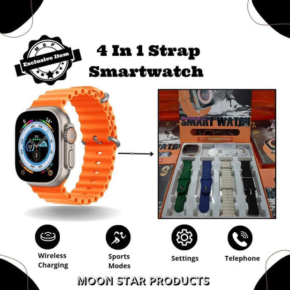 4 in 1 Straps Ultra Smartwatch