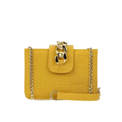 BagX - Kim Yellow PU Leather Shoulderbag, Yellow