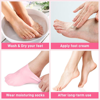 Silicone Moisturizing Gel Sock 1 Pair