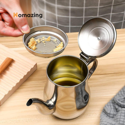 Fryer Oil Filter Jug Stainless Steel